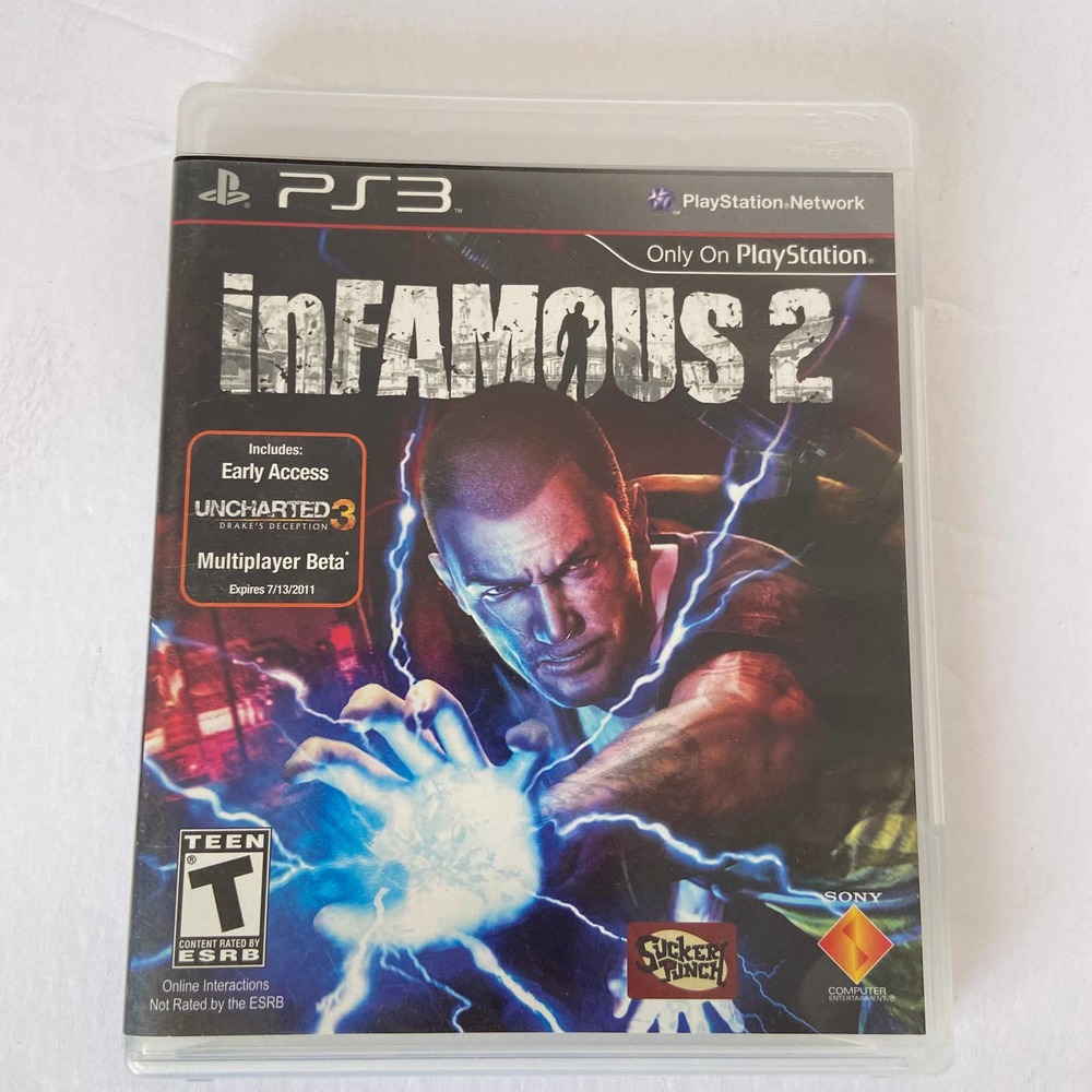 InFamous 2 Sony PlayStation 3, 2011 PS3 CIB Tested Game Completew/ Manual
